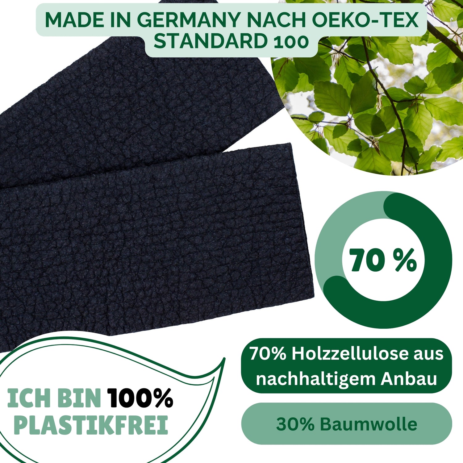 Das Spültuch ist biologisch abbaubar und kann schnell und einfach auf dem Kompost entsorgt werden. Das Putztuch verrottet auf natürliche Weise innerhalb weniger Wochen.