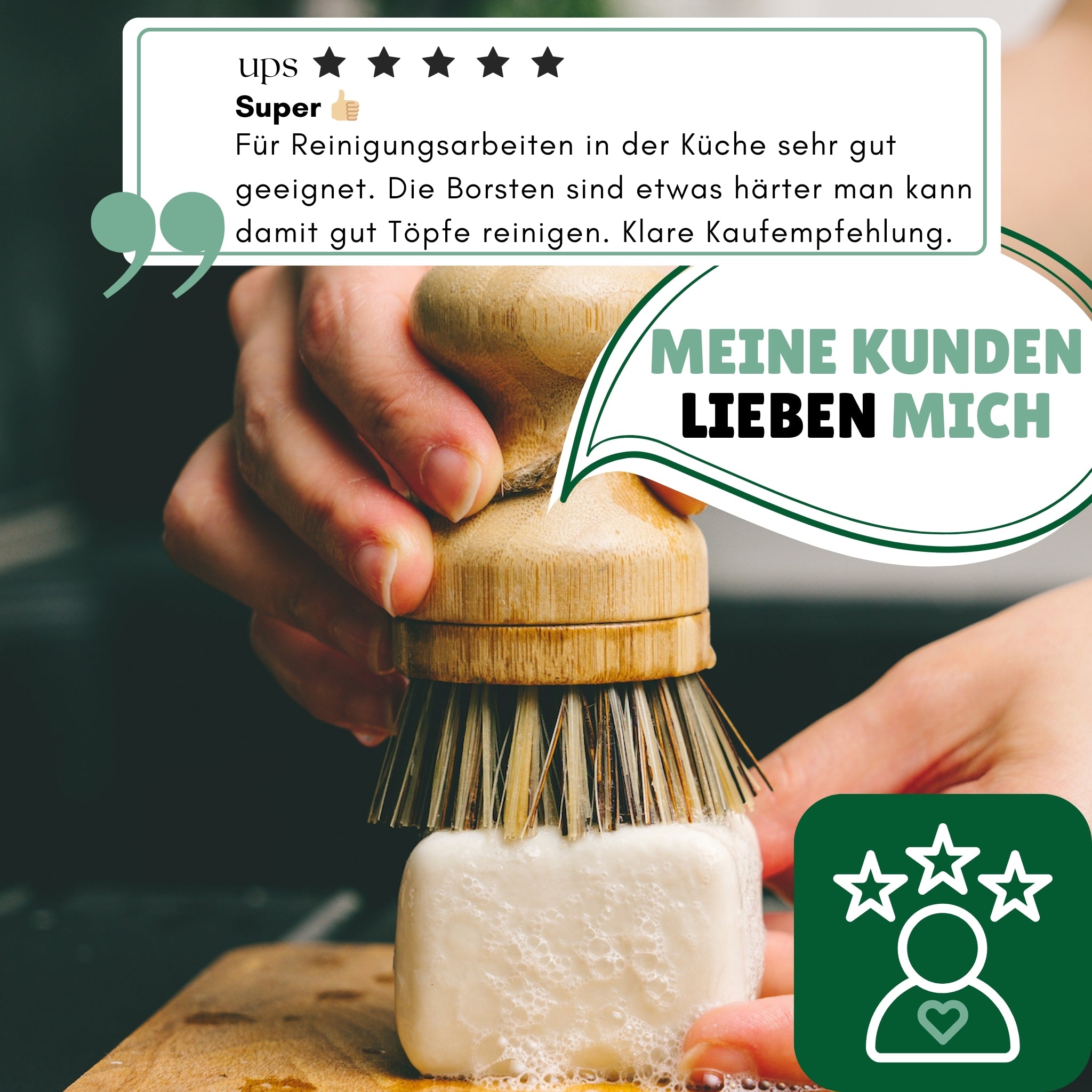 Spülbürsten für jeden Zweck. Umweltfreundliche Küchenhelfer aus Bambusholz und Sisal-, Palm- und Kokosfasern