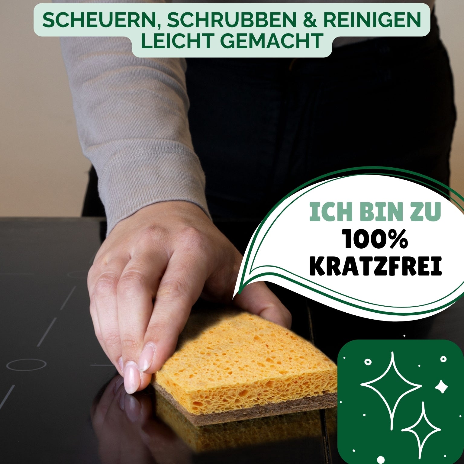 Küchen Starter-Set: Nachhaltige Bambustücher, Öko-Spülschwämme & Schwammtücher